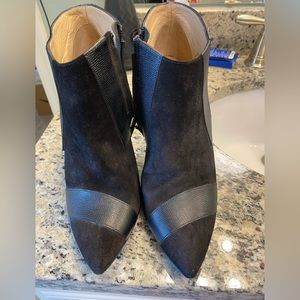 Longchamp Suede Heeled Bootie